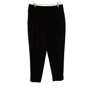 Alice + Olivia Pleated Front Black Pants sz 6